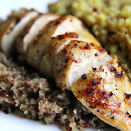 Zesty Lemon Herb Grilled Chicken with Nutty Quinoa Delight