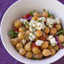 Mediterranean Chickpea Salad with Feta: Fresh & Flavorful