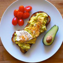 Creamy Dreams: Scrambled Eggs Meet Avocado Toast Magic
