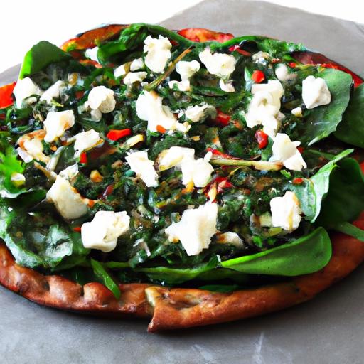 Savor the Spinach and Feta Pizza: A Flavorful Delight
