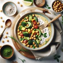 Simple 5-Ingredient Coconut Curry Chickpeas: Quick & Creamy Delight