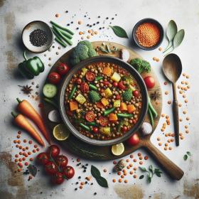 Hearty Slow Cooker Lentil & Veggie Stew: Comfort Made Easy