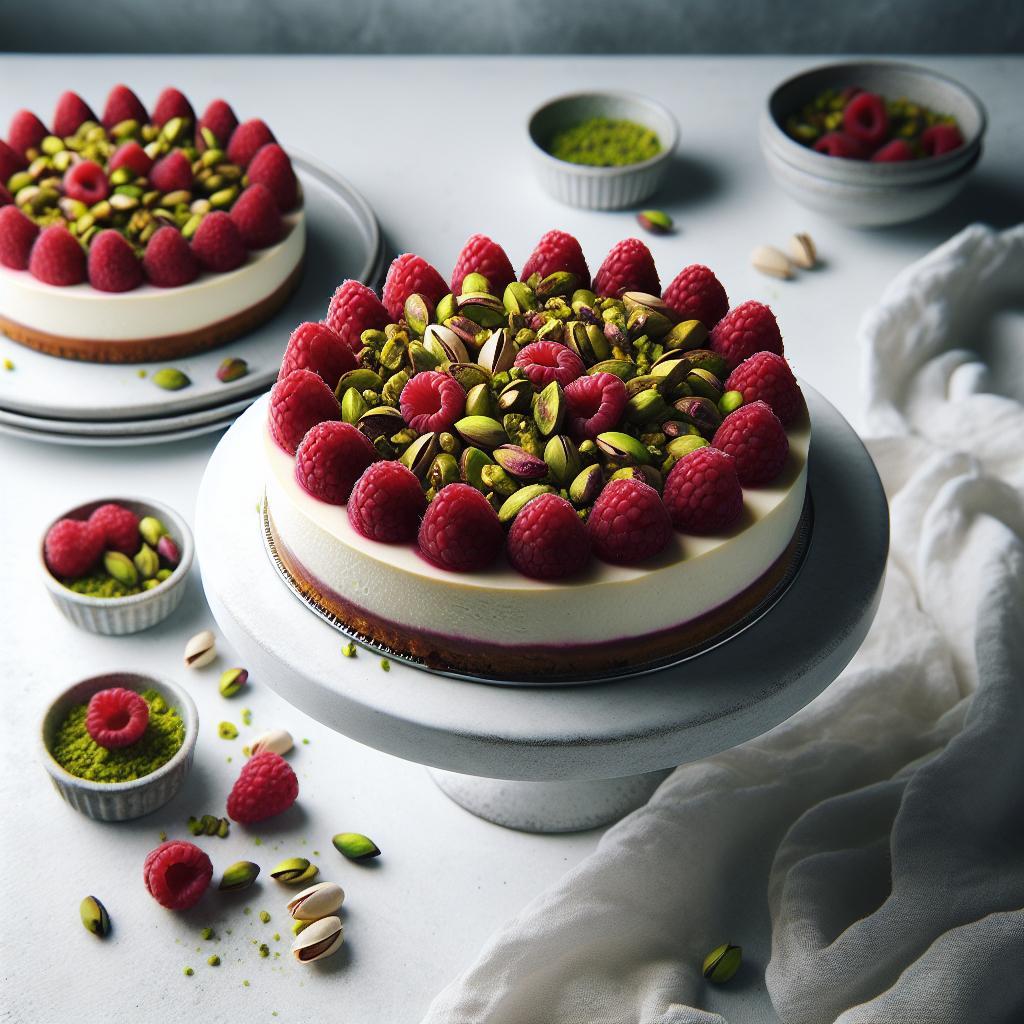 Inside Decadent Pistachio & Raspberry Cheesecake Domes