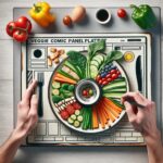 Veggie Comic Panel Platter: Where Health Meets Fun Art