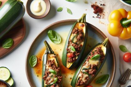 Savory Stuffed Zucchini Boats with Ground Beef Bliss