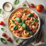 Savor the Flavor: Creamy Tomato Pasta with Fresh Basil Bliss