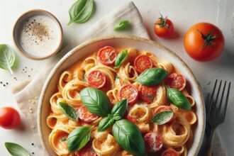 Savor the Flavor: Creamy Tomato Pasta with Fresh Basil Bliss