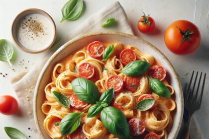 Savor the Flavor: Creamy Tomato Pasta with Fresh Basil Bliss