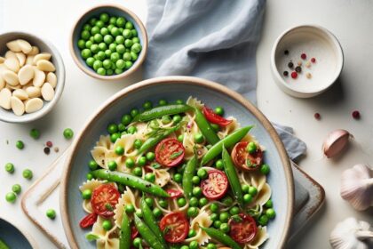 Creamy Garlic Pasta with Peas: A Comforting Twist on Dinner