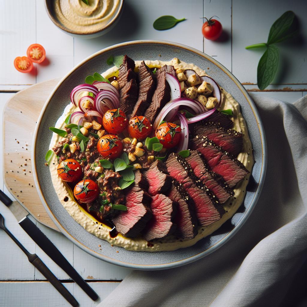 Savor the Fusion: Exploring the Beef Hummus Plate Delight
