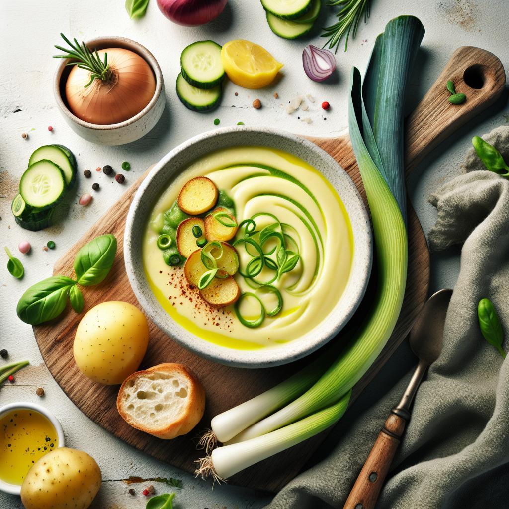 Velvety Potato Leek Cream Soup: A Comfort in Every Spoon