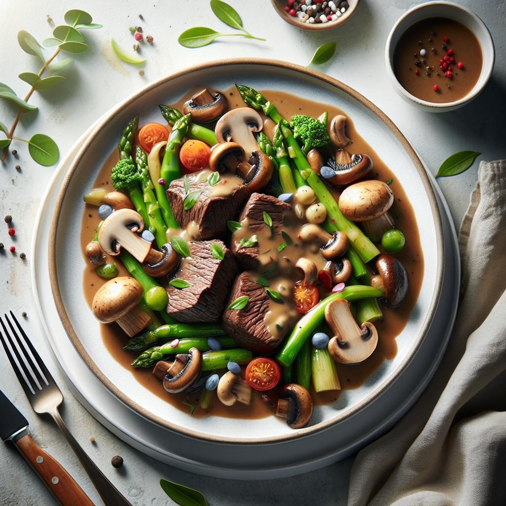 Savor the Classic Comfort of Beef Tips with Mushroom Gravy