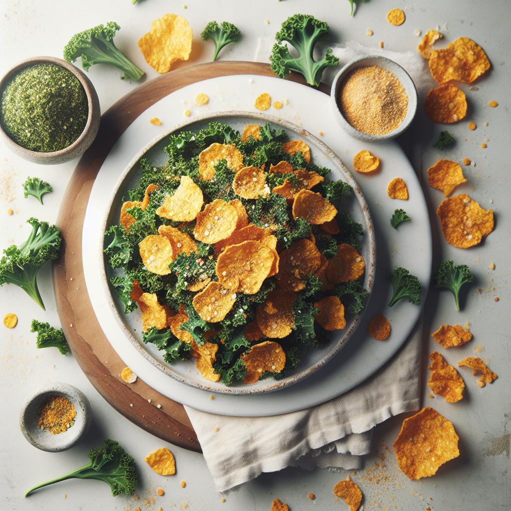 Crunchy Kale Chips with Nutritional Yeast: Savory Superfood Delight