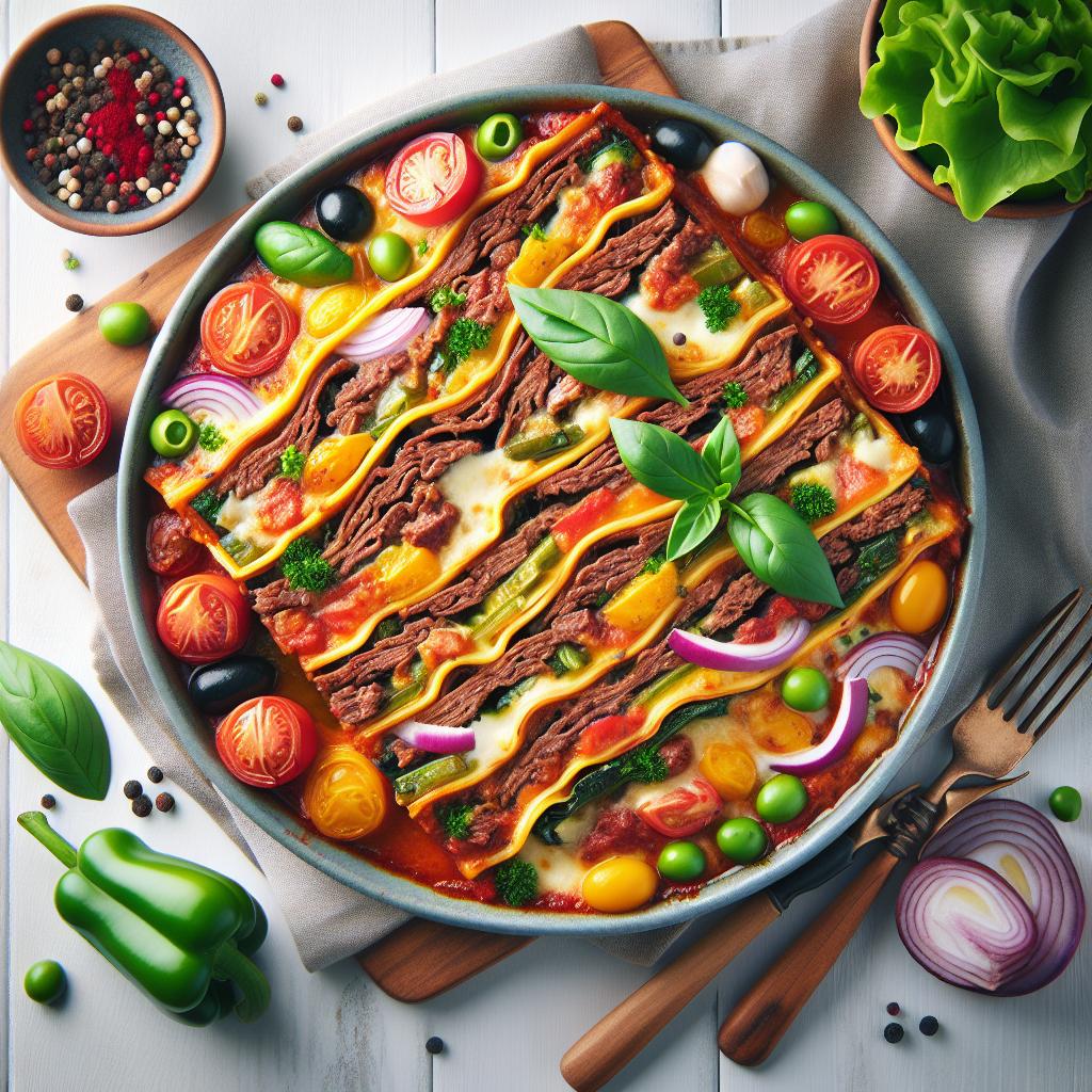 Hearty Classic Beef Lasagna Recipe-Pork-Free Perfection