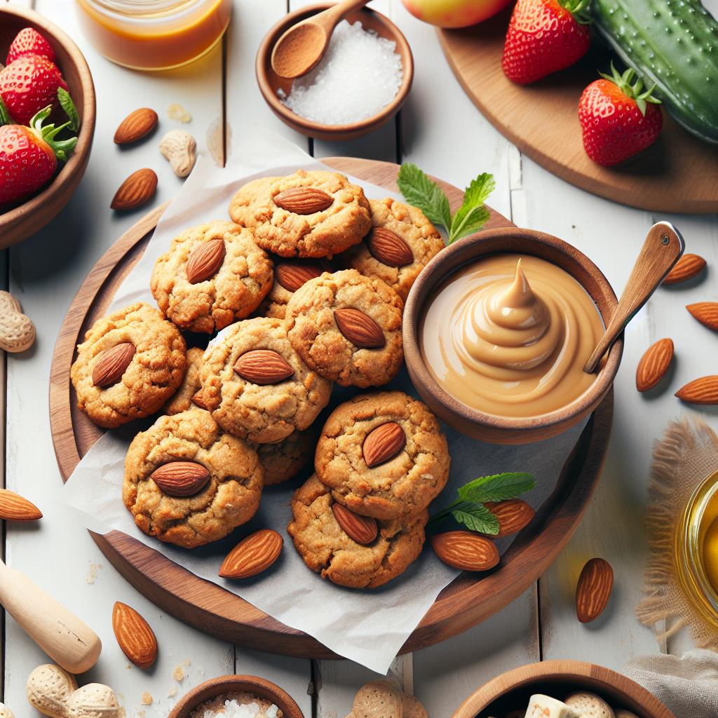 Wholesome Almond Flour Cookies: Easy Vegan Peanut Butter Bites Delight