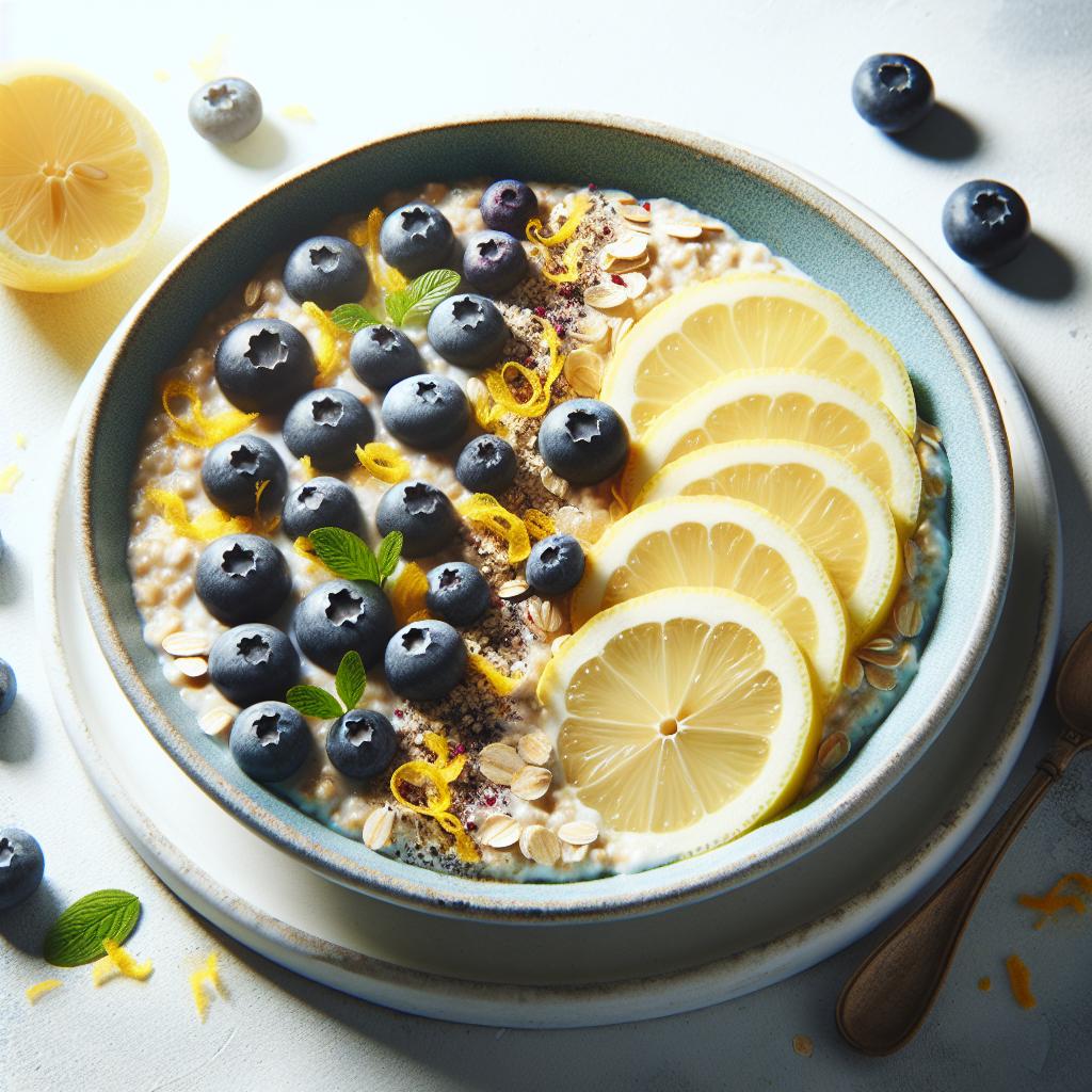 Zesty Lemon Blueberry Overnight Oats: A Bright Breakfast Boost