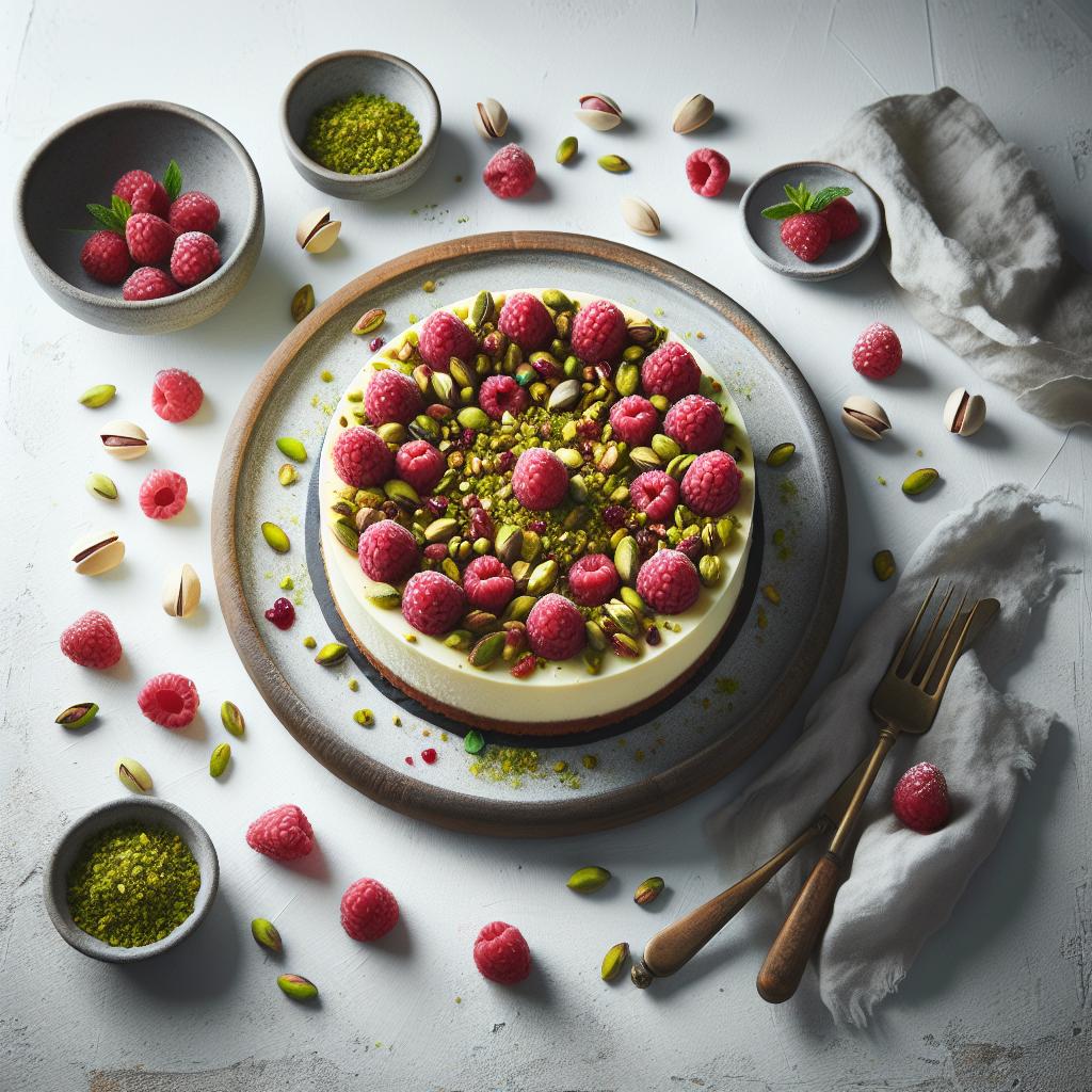 Inside Decadent Pistachio & Raspberry Cheesecake Domes