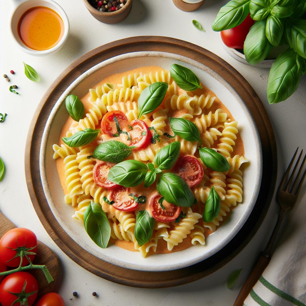 Savor the Flavor: Creamy Tomato Pasta with Fresh Basil Bliss