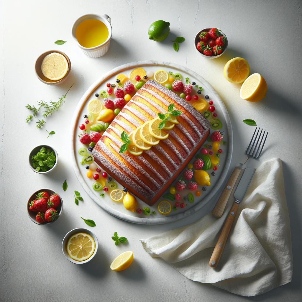 Zesty Lemon Drizzle Cake: A Tangy Treat to Savor