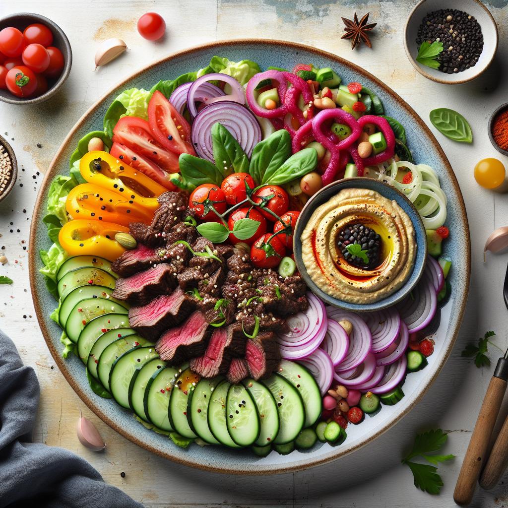 Savor the Fusion: Exploring the Beef Hummus Plate Delight