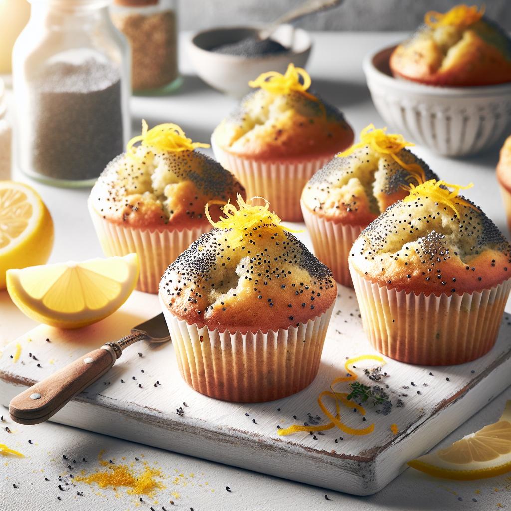 Wake Up Happy: Zesty Lemon Poppy Seed Muffin Magic