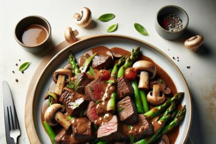 Savor the Classic Comfort of Beef Tips with Mushroom Gravy