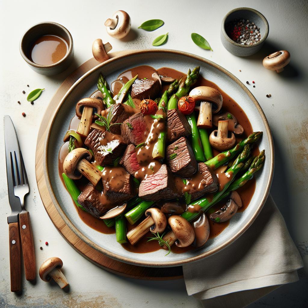 Savor the Classic Comfort of Beef Tips with Mushroom Gravy