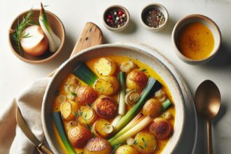 Golden Harvest: The Art of Roasted Potato and Leek Soup