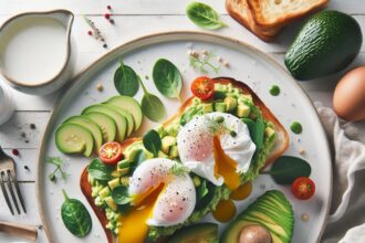 Perfectly Poached Eggs on Creamy Avocado Toast Delight