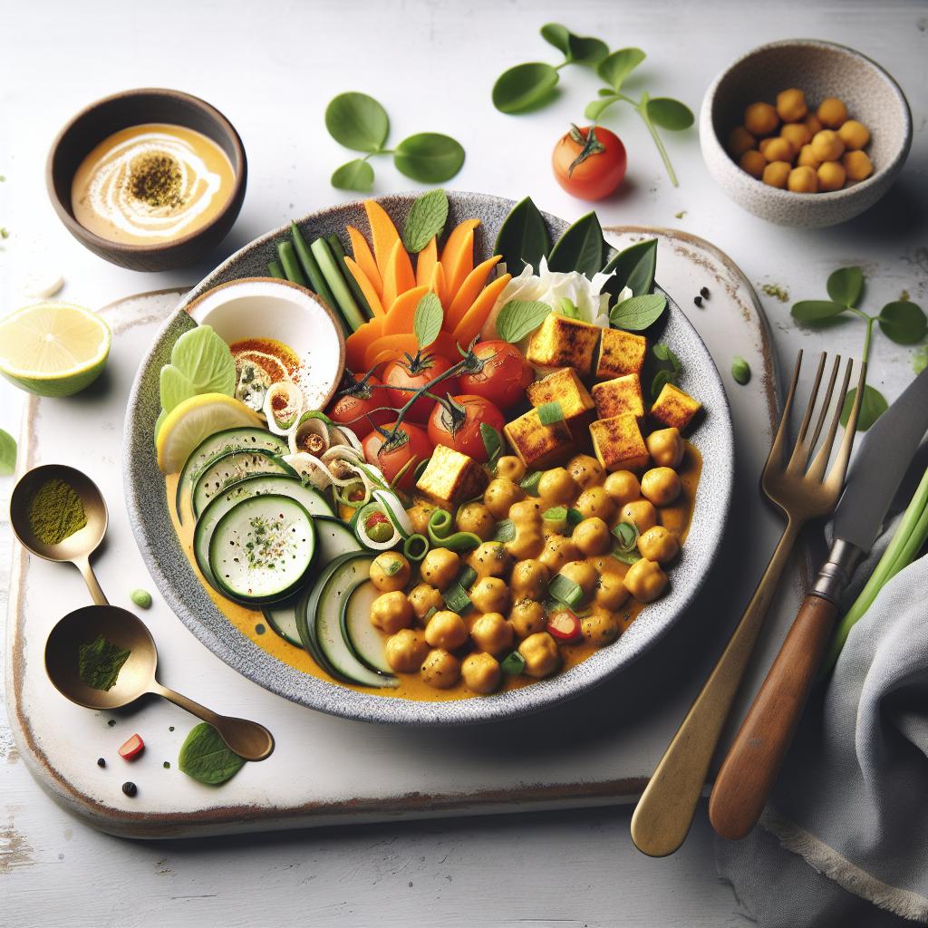 Simple 5-Ingredient Coconut Curry Chickpeas: Quick & Creamy Delight