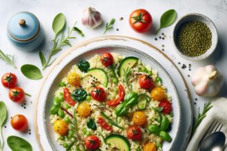 Savor the Flavors of Mediterranean Herb Risotto Delight