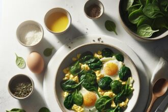 Wholesome Scrambled Eggs with Spinach: A Nutritious Delight