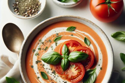 Savor the Comfort: Homemade Creamy Tomato Basil Soup Recipe