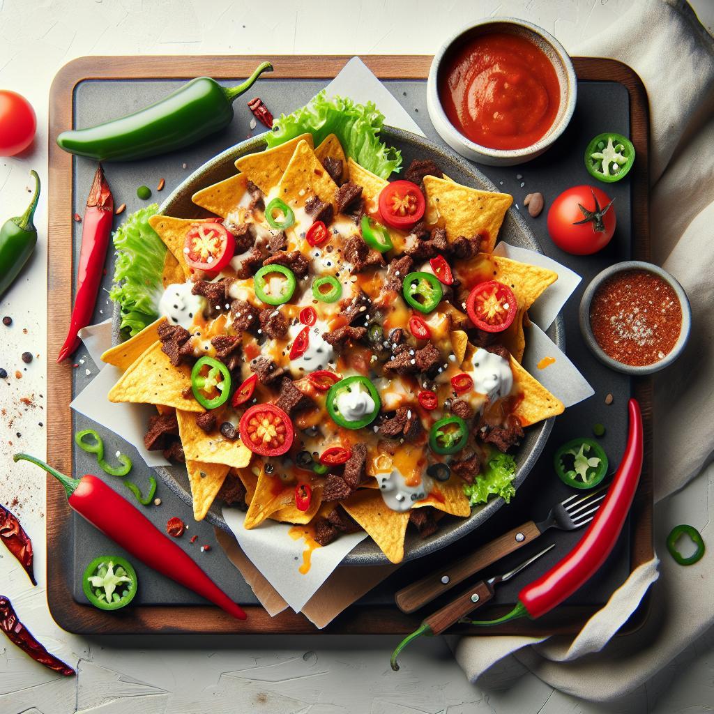 Fiery Flavor Explosion: Mastering Spicy Beef Nachos Delight