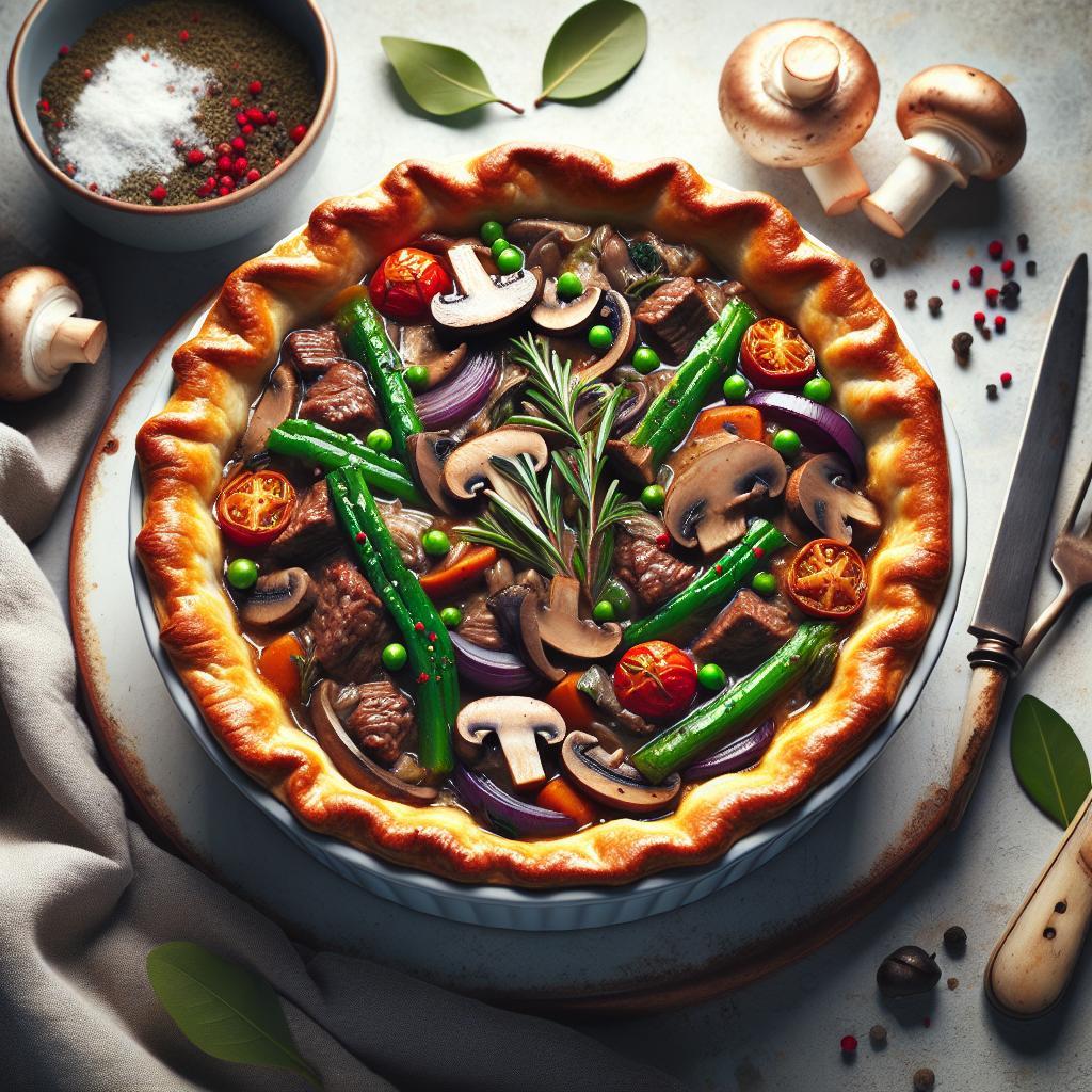 Hearty Beef and Mushroom Pot Pie: A Savory Comfort Classic