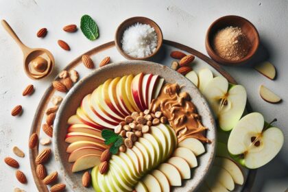 Crunchy Apple Peanut Butter Slices: A Tasty Nutritious Treat