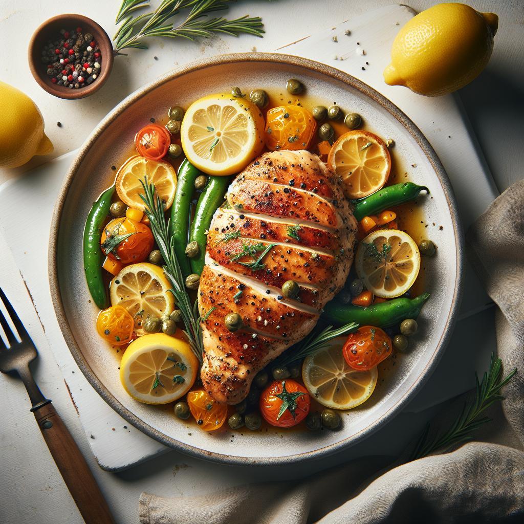 Zesty Chicken Piccata Lemon: A Tangy Twist on Tradition