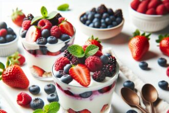 Berry Bliss: Healthy Greek Yogurt Cups Packed with Flavor