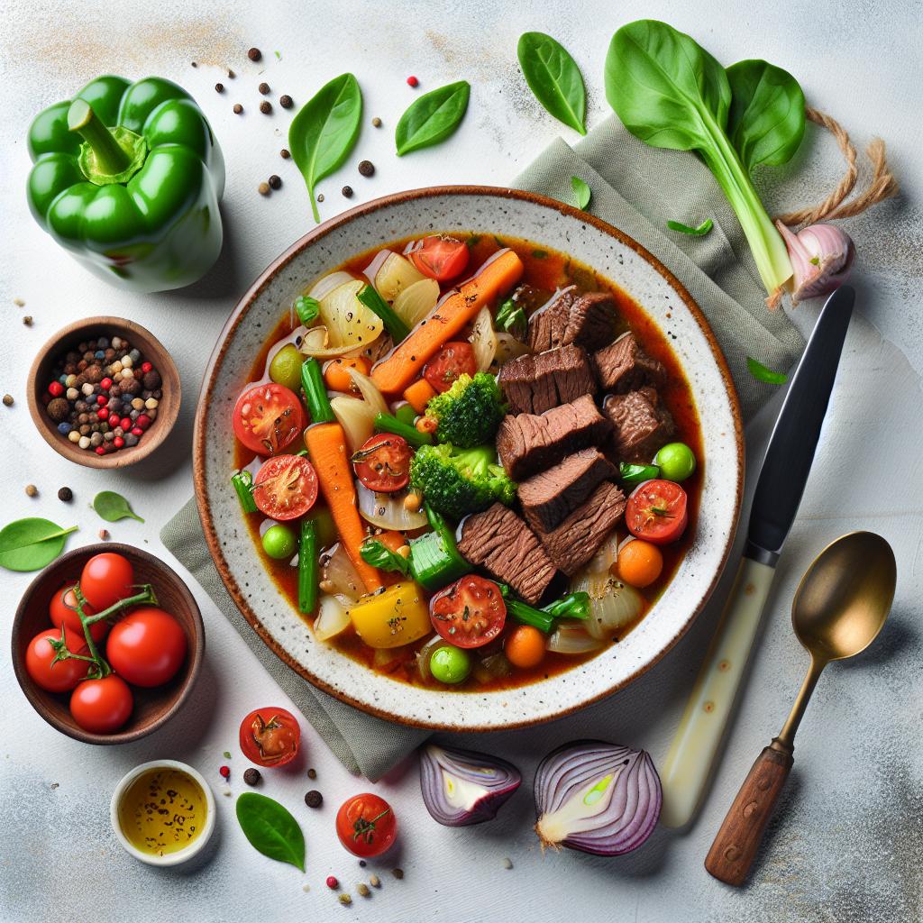 Wholesome Hearty Beef Vegetable Soup: Comfort in a Bowl