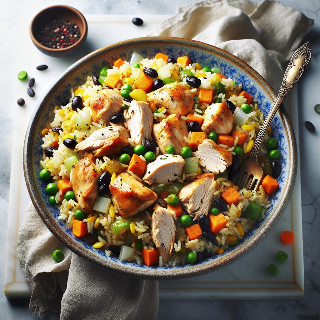Savory Chicken Rice Pilaf: A Flavorful One-Pot Delight