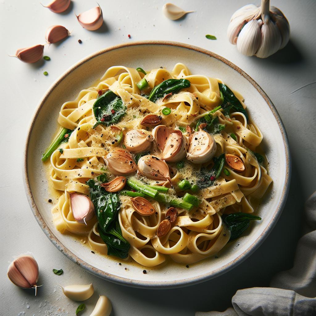 Roasted Garlic Fettuccine: A Creamy Twist on Classic Pasta