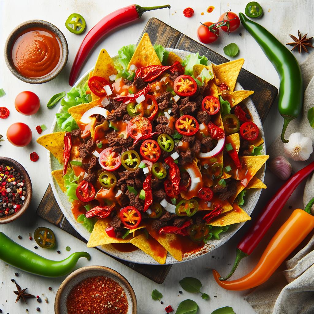 Fiery Flavor Explosion: Mastering Spicy Beef Nachos Delight