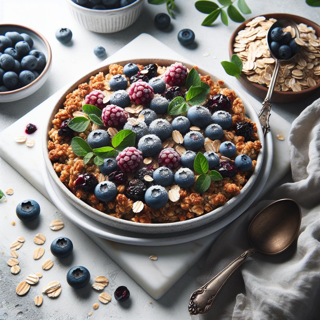 Discover the Irresistible Comfort of Blueberry Oat Crisp