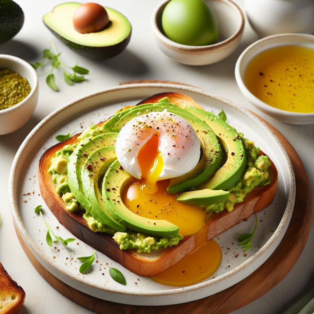 The Perfect Avocado Toast with a Silky Poached Egg Twist