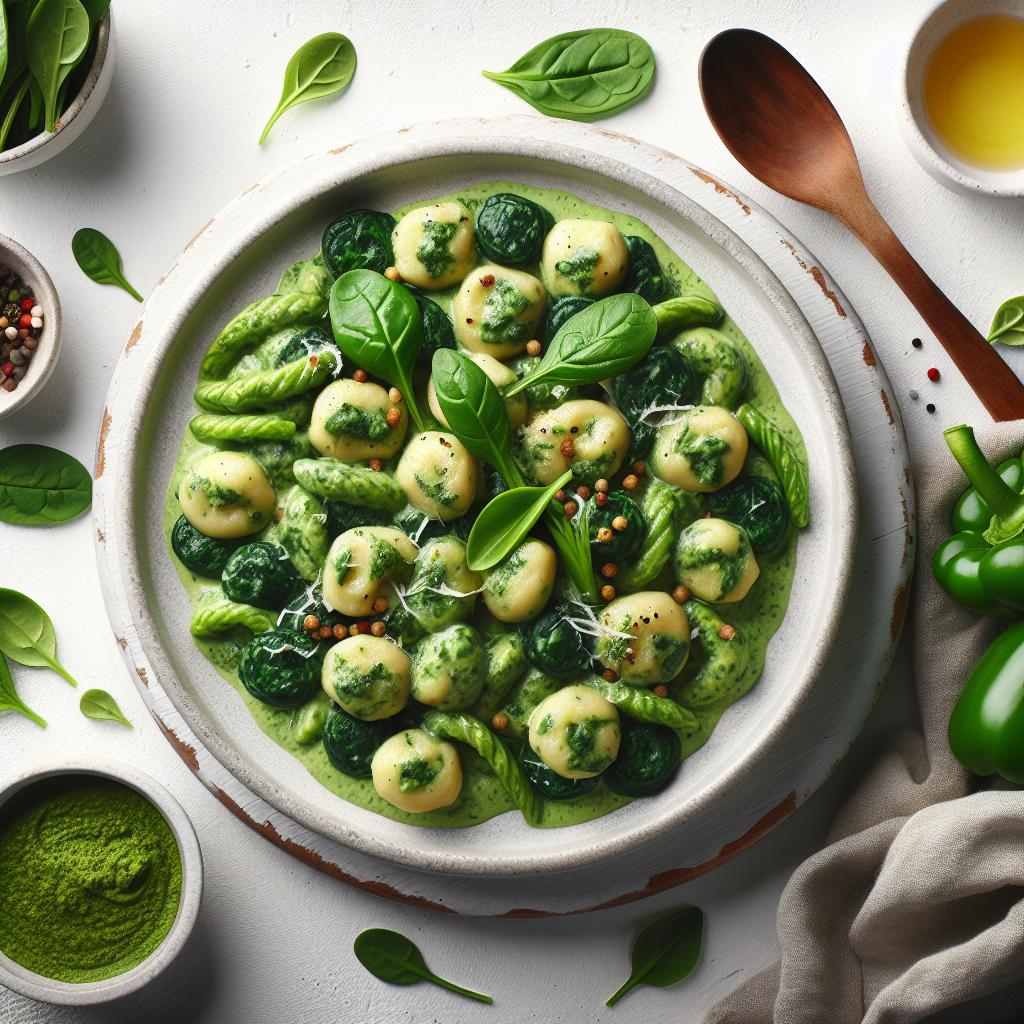 Velvety Creamy Spinach Gnocchi: A Delicious Green Treat