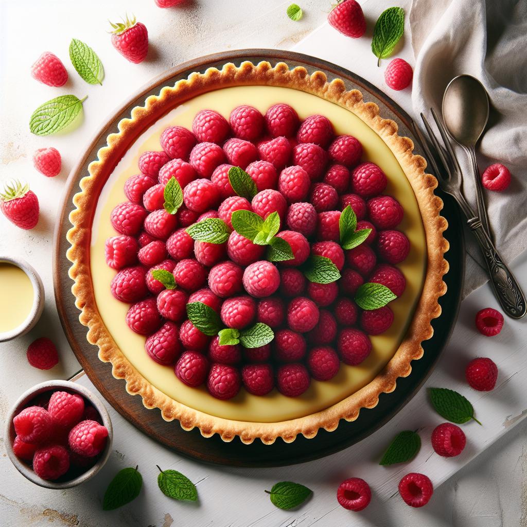 Raspberry Custard Tart: A Perfect Balance of Sweet & Tangy