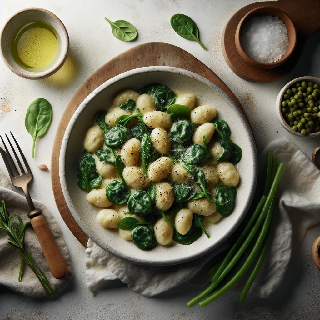 Velvety Creamy Spinach Gnocchi: A Delicious Green Delight