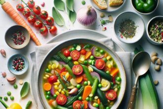 Garden Minestrone: A Colorful Symphony of Fresh Veggies
