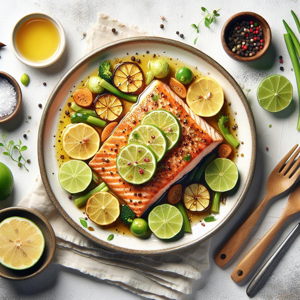 Zesty Baked Salmon: Honey and Lime Flavor Fusion Recipe