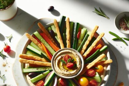 Crunch into Health: Hummus Veggie Sticks Delight